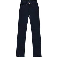 Armani Women Trousers Armani Womens Long stretch fabric pants 6Y5J85-5N2FZ Blue Cotton Waist