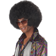 California Costumes Adults Afro & Sideburns Wig Black