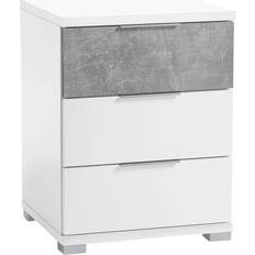 Weiß Nachttische Stella Trading Universal White/Concrete Nachttisch 42x46cm