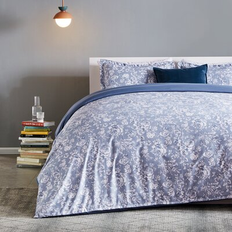 SLEEP ZONE Wayfair Emelle Purple Microfiber Duvet Cover Blue