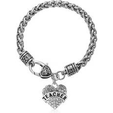 Armband med hänge "Teacher" Zinklegering Silver