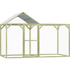 vidaXL Chicken Cage Chicken Coop Run Cage Impregnated