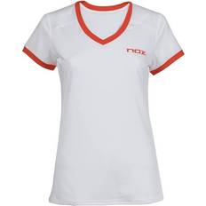 NOX Camiseta Team Blanca Dame T-shirt Hvid/Orange