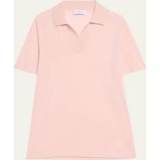 Pink Polo Shirts Gabriela Hearst Men's Stendhal Cashmere Knit Polo Shirt