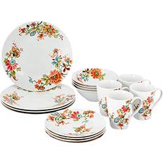 Doraville Round Dinnerware 16 Piece White