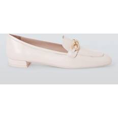 Signature Leather Loafers, Seashell Tonal