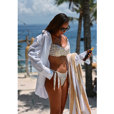Bikinis Bubbleroom Tie Bikini Bottom Yellow/Floral