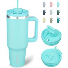 BJPKPK 40 oz Stainless Steel Tumbler With Handle Travel Mug
