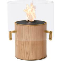 Black Ethanol Fireplaces EcoSmart Fire Pillar 3L Free Standing Bioethanol Oak Black