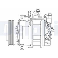 Kylare Delphi kompressor luftkonditionering CS20475