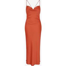 Unisex Dresses Riviera Midi Dress in Brick Orange