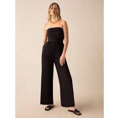 High Waist Jumpsuits & Overalls Ro&Zo Jersey Bandeau Jumpsuit, Black