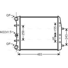 Coolant Hoses Prasco Ava SAA2005 Cooling Radiator