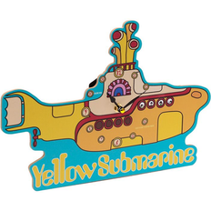MDF Wall Clocks Puckator Decorative The Beatles Yellow Submarine Shaped Wall Clock