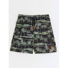 Black Swim Shorts River Island Boys Palm Tree Swim Shorts Black, Black, Age: 11-12 Years age: 11-12 YEARS