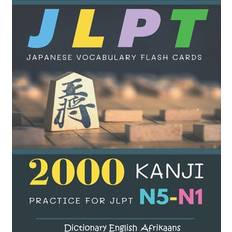 Afrikaan Bøger 2000 Kanji Japanese Vocabulary Flash Cards Practice for JLPT N5-N1 Dictionary English Afrikaans Hirata Osaka 9798704969921