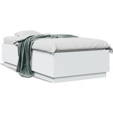 Senge & Madrasser vidaXL Med LED-Lys 75x190 cm Konstrueret Træ Sengeramme