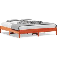 Senge & Madrasser vidaXL Uden Madras 180x200 cm Gyldenbrun Sengeramme