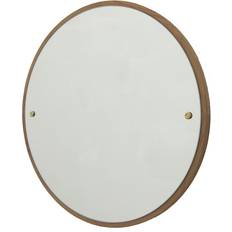 Frama Circle L Oak/Brass Väggspegel 75cm