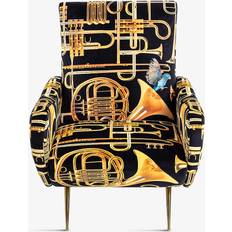 Seletti Toiletpaper Trumpet-print Armchair