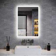 Elegant 500x700mm Bathroom led Mirror with Fog Vanity