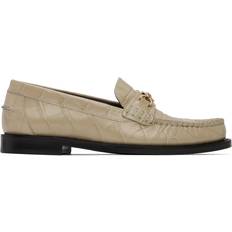 Versace Women Low Shoes Versace Beige Croc-Effect Medusa '95 Loafers IT