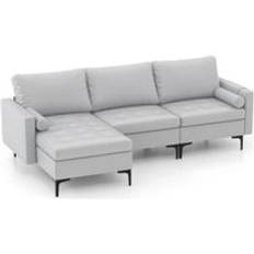 Costway Modular Sectional Loveseat 2-3-Seater Sofa