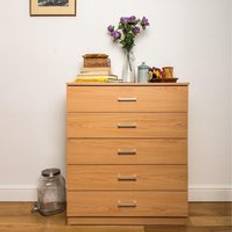 Home Treats Wooden Beech Chest of Drawer