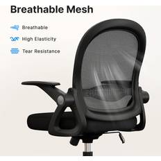 Bigzzia Black Mid-Back Mesh Office Chair