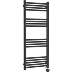 Nuie Round Bar Electric Heated Towel Rail Anthracite