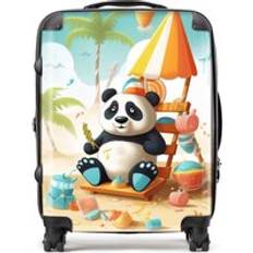 Luggage Warren Reed Panda On A Beach Holiday Suitcase