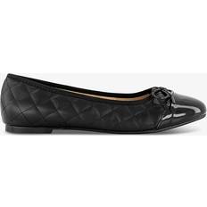French Sole French Sole Womens Black Quilted Amelie Quilted Leather Ballet Flats Eur Women