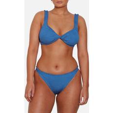 M Costumi da bagno Hunza G Juno Seersucker Bikini Blue