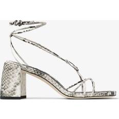 Mujer - Plata Sandalias de tacón Jimmy Choo Onyxia 70 Strappy Block Heel Sandals - Women's