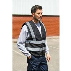 5XL Work Vests Korntex Korntex High Vis Safety Vest KXVEST Black Colour: Black