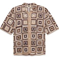 Woodbird Skjorter Woodbird Banks Gran Shirt Raw White Knitwear Herre Butler Loftet