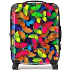 Hard - Red Suitcases Warren Reed Rainbow Butterflies Suitcase Red