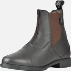 Saxon Allyn Leather Zip Paddock Boots Brown