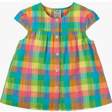 1-3M T-shirts Frugi Kids' Elisa Organic Cotton Gingham Top, Summertime