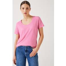 Hush Hari Cotton Slub Scoop Neck T-Shirt