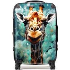 Luggage Warren Reed Splashart Giraffe Face Suitcase