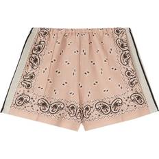 Palm Angels Shorts Palm Angels Linne Tryckta Linneblandning Shorts