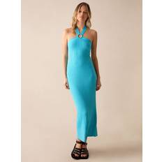 Ro&Zo Halterneck Rib Knit Maxi Dress