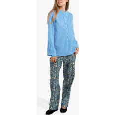 Lollys Laundry Dame Bukser & Shorts Lollys Laundry Billll Pants Kvinde Bukser Med Brede Ben hos Magasin Blue