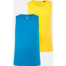 Yellow Tank Tops JP1880 Débardeur en lot de 2 - jusqu'au 8XL - jaune