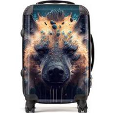 Brown Luggage Warren Reed Face Splashart Dark Background Suitcase