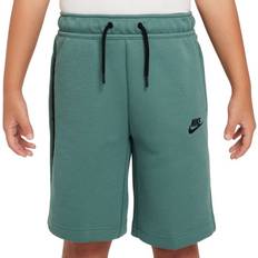 Boys - Green Pants Nike Big Kid's Tech Fleece Shorts - Bicoastal/Black/Black