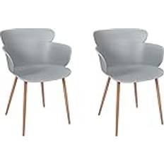 Polypropylene Armchairs Home Deco factory THE HOME DECO FACTORY, grau, 2 Sessel