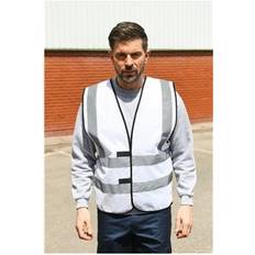 5XL Work Vests Korntex Korntex High Vis Safety Vest KXVEST White Colour: White