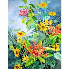 5D DIY Diamond Painting Yellow Flowers Embroidery Cross Stitch Rhinestone Mosaic Home Decor